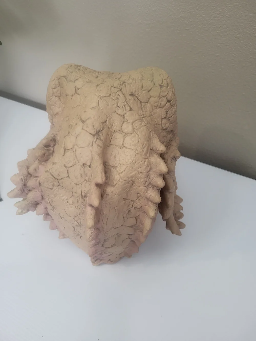 Bearded Dragon Lizard Latex Mask Realistic Reptile Full Head Costume Tan Cosplay